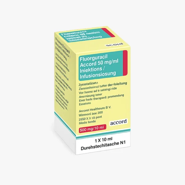 Fluorouracil Accord® 50 mg/ml | آنتی‌متابولیت فلوروپیریمیدینی در شیمی‌درمانی