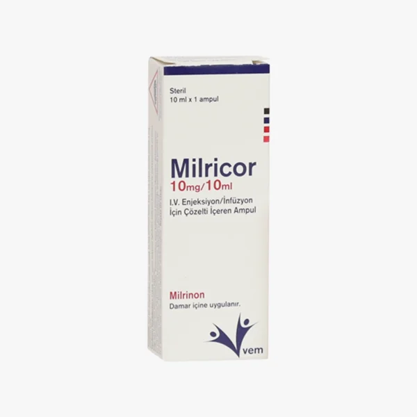 Milricor® 10 mg | مهارکننده فسفودی‌استراز 3 (PDE3) با اثر اینوتروپ مثبت و وازودیلاتور