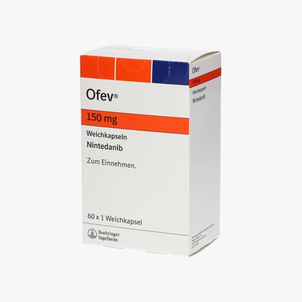 Ofev® 150 mg Yumuşak Kapsül | نینتدانیب – مهارکننده چندگانه تیروزین‌کیناز در فیبروز ریوی و بیماری‌های فیبروتیک