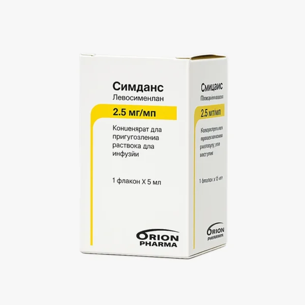 Simdax® 5 ml | اینودیلاتور حساس‌کننده به کلسیم در نارسایی حاد قلب