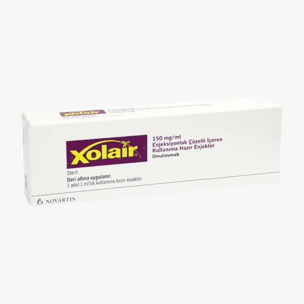 Xolair® 150 mg | آنتی‌بادی مونوکلونال ضد IgE در آسم آلرژیک و کهیر مزمن